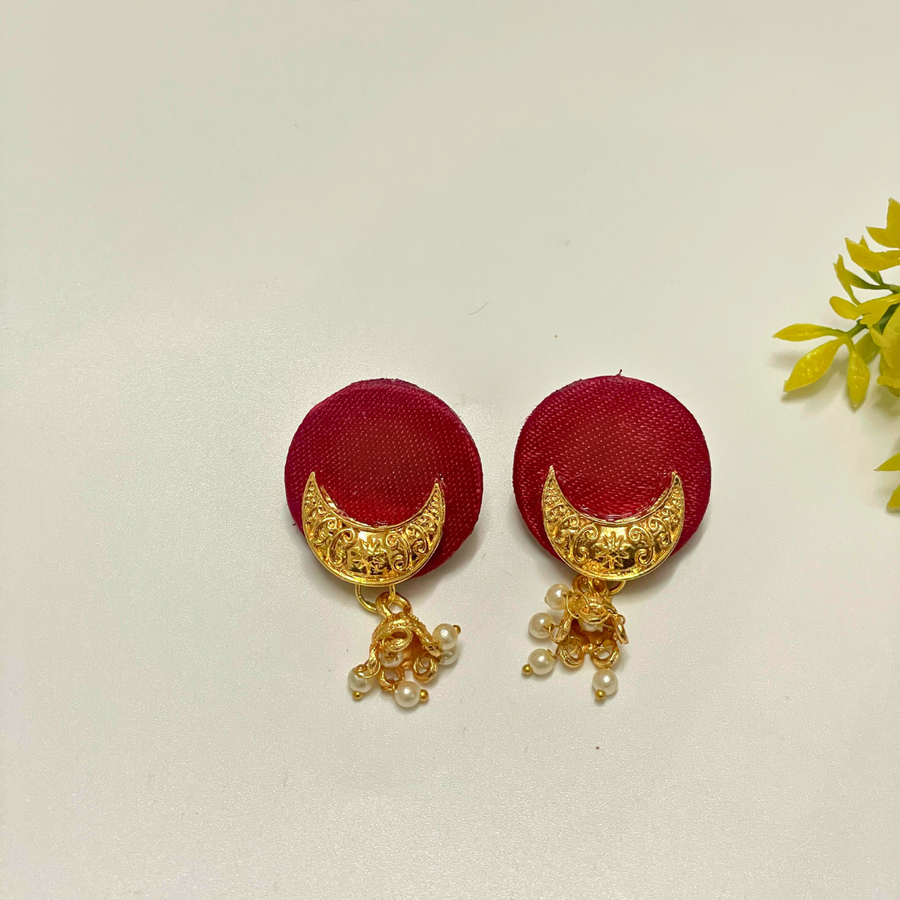 RED CHANDRAKOR EARRING
