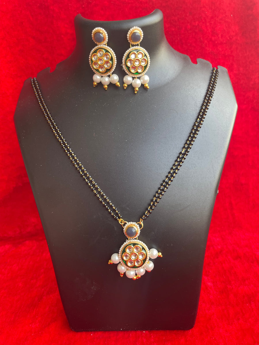 Stone long mangalsutra