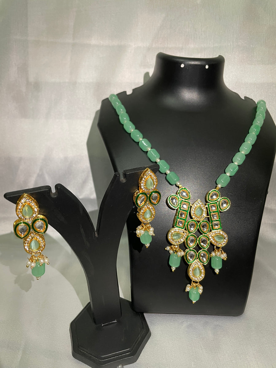 Kundan long set