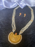 Moti Long Necklace Set/ Maharashtrian Saaj