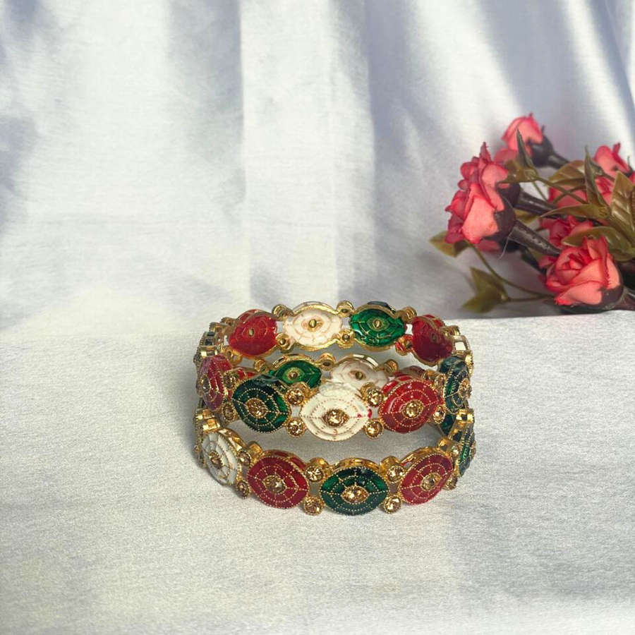 MINAKARI STONE BANGLES