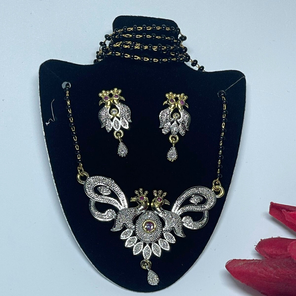 TWIN PEACOCK MANGALSUTRA SET