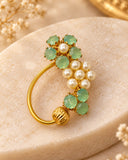 Pastel Green AD Stone Nath