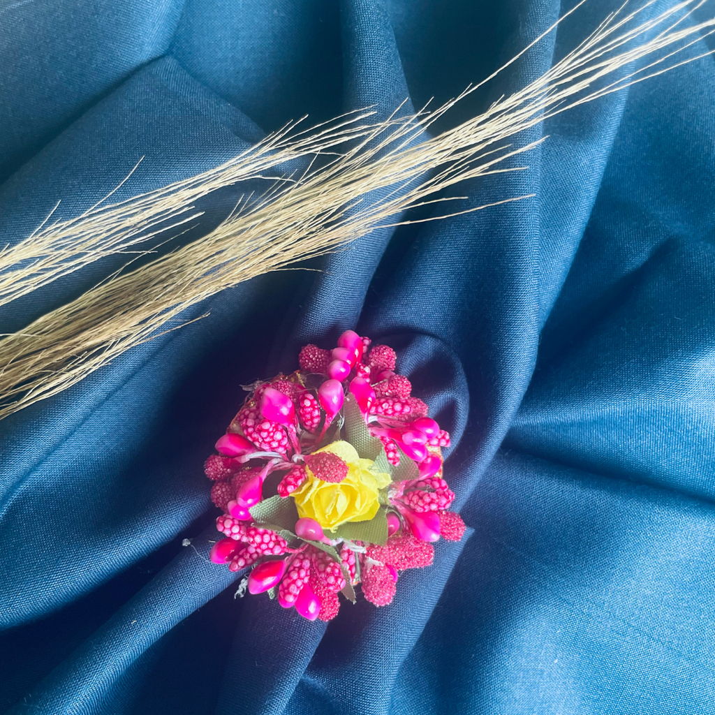 Yellow and Pink Ring Flower jewellery