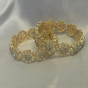 KUNDAN FLOWER BANGLE